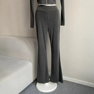 Body-Shaping High-Waisted Bootcut Training Set Suit Pants Sexy