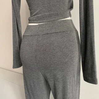 Body-Shaping High-Waisted Bootcut Training Set Suit Pants Sexy