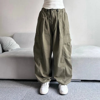 Balloon Fit Pintuck Cargo Pants All-Season Everyday Item