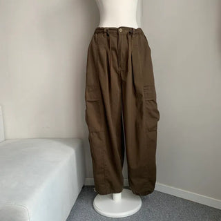Balloon Fit Pintuck Cargo Pants All-Season Everyday Item