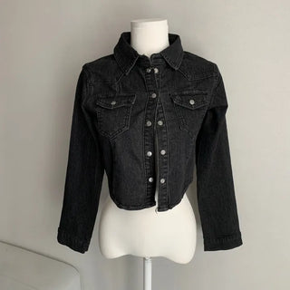 Slim Washed Pocket Denim Shirt Long Sleeve Blue