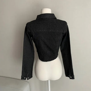 Slim Washed Pocket Denim Shirt Long Sleeve Blue