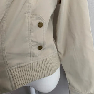 Ribbed Slim Zipper Vintage Jacket Crop Look Grunge