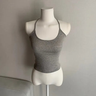 Slim Fit Layered Halter Neck Sleeveless Inner Layering