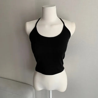 Slim Fit Layered Halter Neck Sleeveless Inner Layering