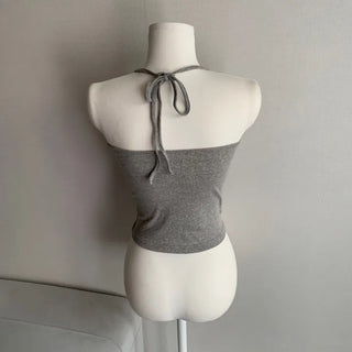Slim Fit Layered Halter Neck Sleeveless Inner Layering