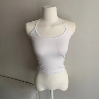 Slim Fit Layered Halter Neck Sleeveless Inner Layering