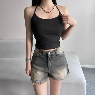 Slim Fit Layered Halter Neck Sleeveless Inner Layering
