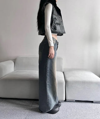 Unique Cropped Leather Padded Vest Jacket Daily Training