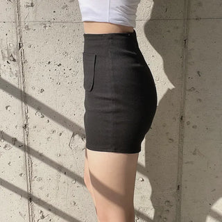 Two-Pocket Stretchy Mochi High-Waisted Pocket Shorts
