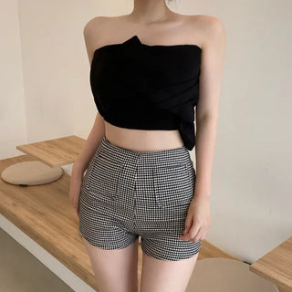 Two-Pocket Stretchy Mochi High-Waisted Pocket Shorts