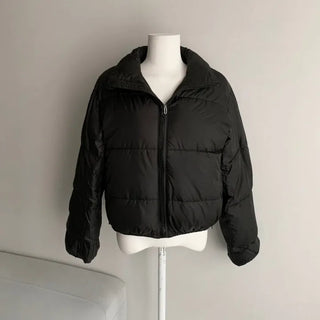 Daily Short Padded Jacket Wellon Crop Unique Basic