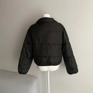Daily Short Padded Jacket Wellon Crop Unique Basic