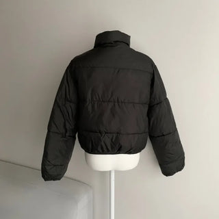 Daily Short Padded Jacket Wellon Crop Unique Basic