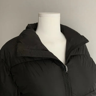 Daily Short Padded Jacket Wellon Crop Unique Basic