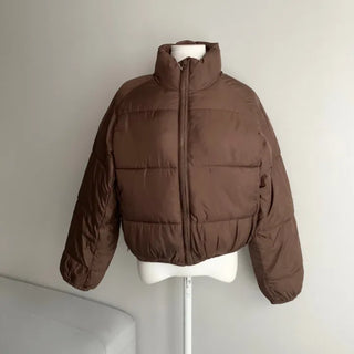 Daily Short Padded Jacket Wellon Crop Unique Basic