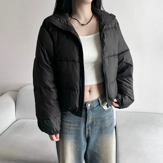 Daily Short Padded Jacket Wellon Crop Unique Basic