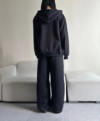 Fleece-Lined Elastic Wide Sweatpants Training Suit Unique Daily