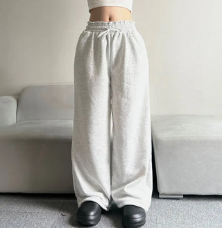 Fleece-Lined Elastic Wide Sweatpants Training Suit Unique Daily