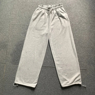 Fleece-Lined Elastic Wide Sweatpants Training Suit Unique Daily