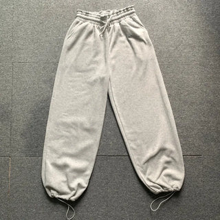 Fleece-Lined Elastic Wide Sweatpants Training Suit Unique Daily