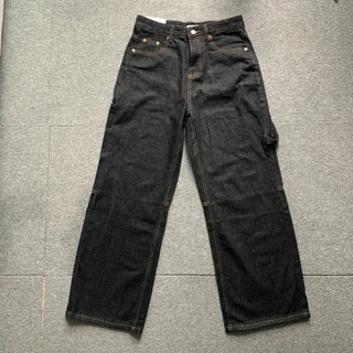 American Flag Carpenter Raw Wide Denim Pants Wappen