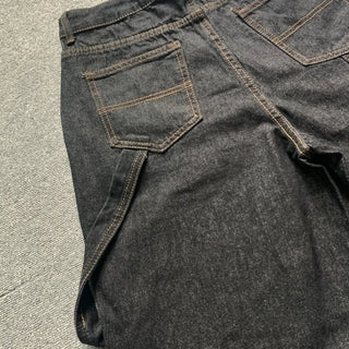 American Flag Carpenter Raw Wide Denim Pants Wappen