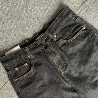 American Flag Carpenter Raw Wide Denim Pants Wappen