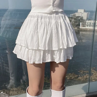 Lina Mini Tiered Skirt-Pants