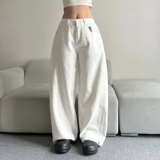 Cotton Side Pintuck Button Balloon Pants Wide Fit