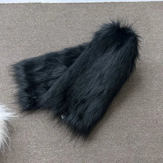 Faux Fur Leg Warmers Eco-fur Warmer Stockings Socks