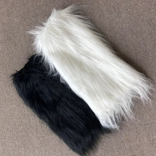 Faux Fur Leg Warmers Eco-fur Warmer Stockings Socks