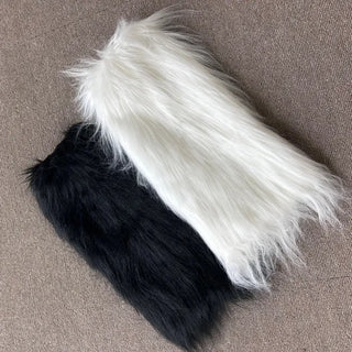 Faux Fur Leg Warmers Eco-fur Warmer Stockings Socks