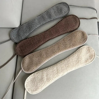 Ribbon Sherpa Fleece Earmuffs Earflaps Daily Basic Hat