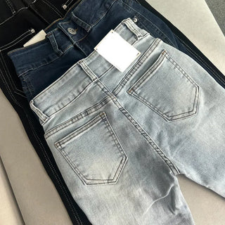 Hip Pad Front Pocket Bootcut Denim Pants Padded