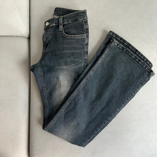 Hip Pad Low-Rise Vintage Washed Pants Y2K Lee