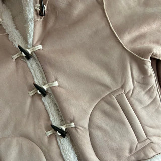 Duffle Hoodie Shearling Coat Jacket Hooded Winter Outerwear