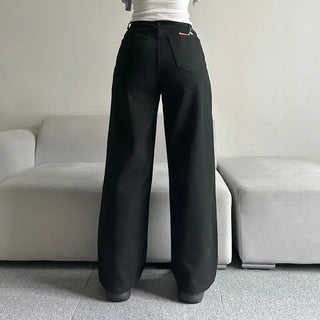 Cotton Wide Pants Fleece-lined Trousers Petite Daily Commute