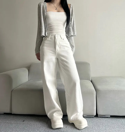 Cotton Wide Pants Fleece-lined Trousers Petite Daily Commute
