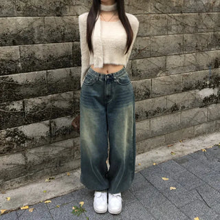 Scarf Set Angora Crop Knit Year-end Look Cardigan