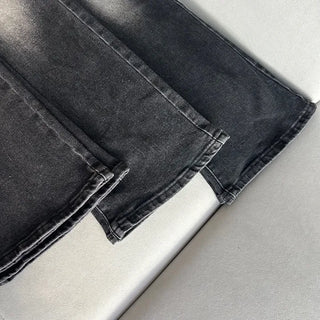 Hip-up Vintage Pelvic Pad High-waisted Bootcut Denim Pants