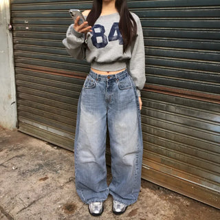 Winter Half Off-shoulder Lettering Sweatshirt Fleece-lined Half-off-shoulder Daily