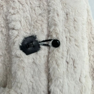 Buckle collar duffle jacket shearling fur coat year-end