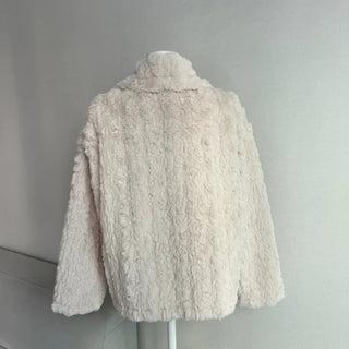 Buckle collar duffle jacket shearling fur coat year-end
