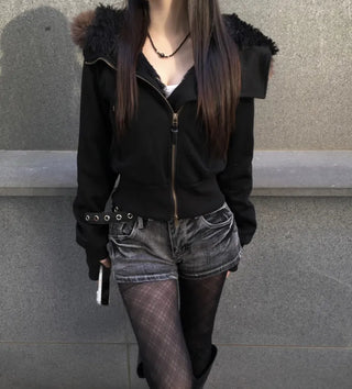 Black Check Stockings See-through Translucent Statement Tights Leg