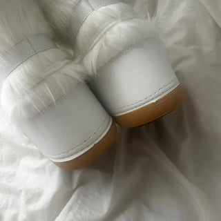Snow Fur Boots Long Midi Mid-calf Winter Fleece-lined