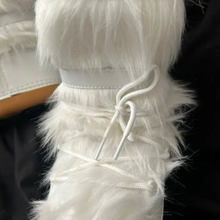 Snow Fur Boots Long Midi Mid-calf Winter Fleece-lined