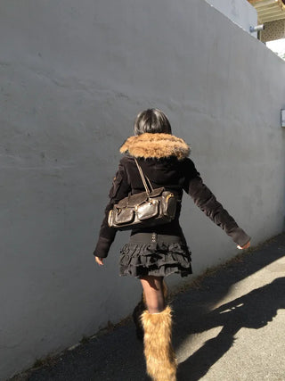 Paris Pocket Shoulder Bag Leather Y2K Unique Daily