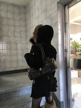 Paris Pocket Shoulder Bag Leather Y2K Unique Daily