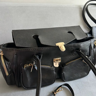 Paris Pocket Shoulder Bag Leather Y2K Unique Daily